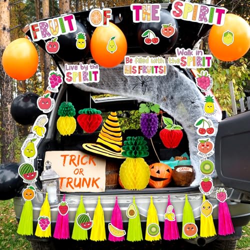 Halloween Car Decorations Fruit of the Spirit Trunk or Treat Kit - Religious Theme