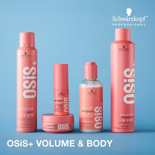 OSiS+ Grip Extreme Hold Mousse - Extra Strong Control & Volume with Heat Protection