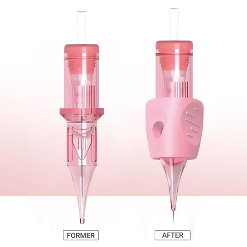 20Pcs Disposable Tattoo Cartridge Needles 1RL 0.3mm Round Liner Long Tape Permanent Makeup Eyebrows Eyeliners Lip Microblading Supplies for Rotary Tattoo Pen (1001RL(0.30mm))