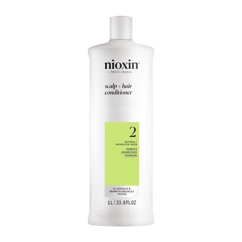 Nioxin Scalp + Hair Thickening Conditioner - For Natural or Untreated Hair | Niacinamide & Biotin | 33.8 Fl Oz