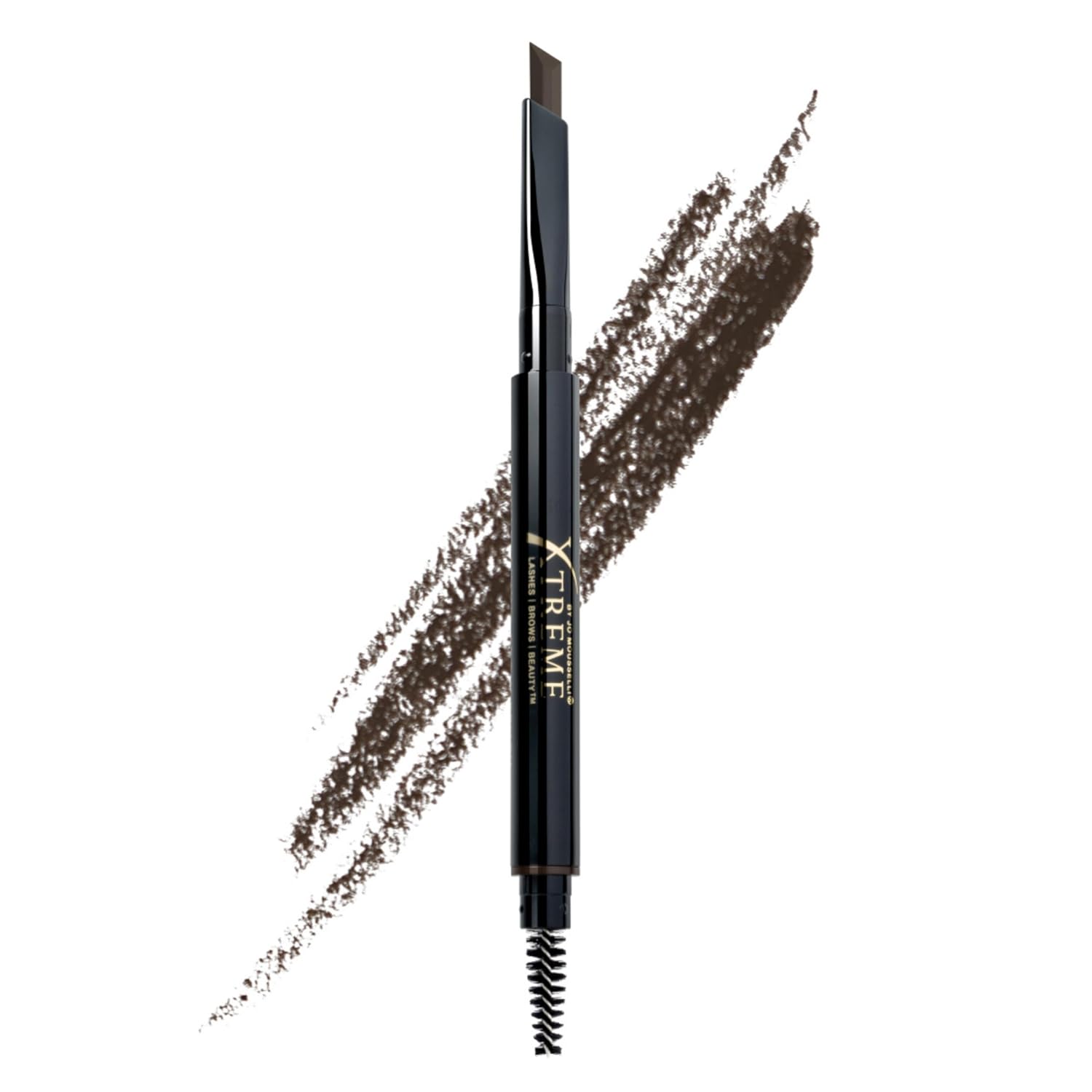 Xtreme Lashes Brow Pencil - Waterproof, Smudge-Proof, Long-Lasting Dark Brown Eyebrow Makeup with Spoolie Brush