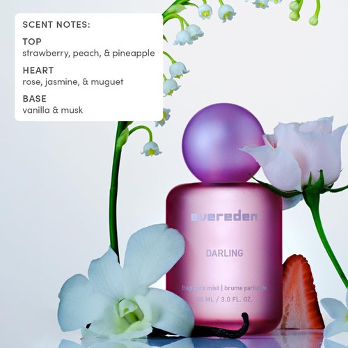 Evereden Fragrance Hair and Body Mist - Darling | Clean Vegan Spray for Teen Girls - Iconic Scents in Aesthetic Bottles