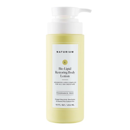 Naturium Bio-Lipid Restoring Body Lotion - Fragrance-Free Shea Butter Formula | 14 oz