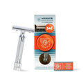 Merkur Mk34C Double Edge Razor - Heavy Duty Short Handle for a Smooth Shave