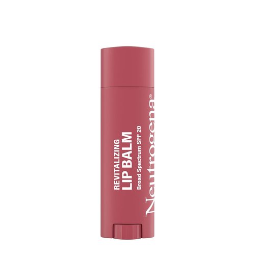 Neutrogena Revitalizing Tinted Lip Balm - SPF 20 Moisturizing Formula for Soft, Healthy Lips | Sheer Sunny Berry, 0.15 oz
