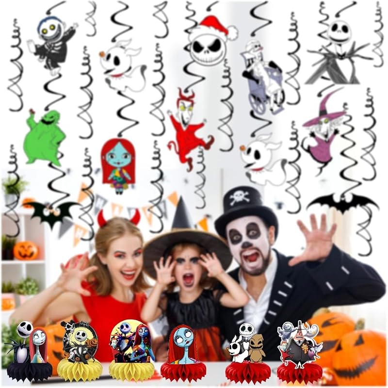 8-Pack Nightmare Themed Table Centerpieces Birthday Party Decorations