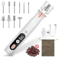 Haootadiy Electric Nail Drill File, Cordless Electric Nail Filer Buffer with Nail Drill Bits Sanding Bands Professional Manicure Pedicure Set for Nail Grind Trim Polish, for Women & Men