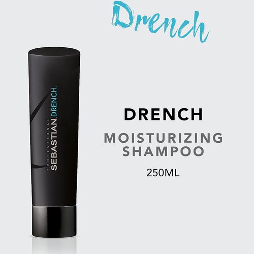 Sebastian Professional Drench Shampoo - Deep Moisturizing Formula for Dry, Frizzy & Chemically Treated Hair