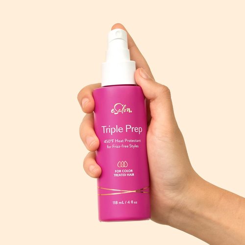 eSalon Heat-Activated Hair Protectant Spray - Triple Prep Formula | 4 Fl Oz for Ultimate Protection