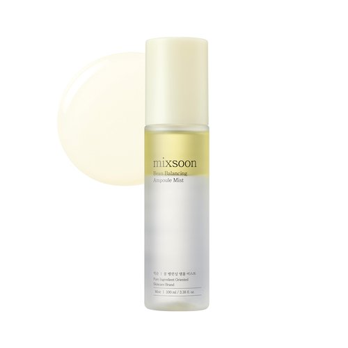 mixsoon Bean Balancing Ampoule Mist - Hydrating and Soothing for Face, Oil balance For Hydrated Radiance 100ml / 3.38 fl.oz. Korean Glass Skin Care