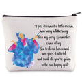 BWWKTOP Fairy Godmother Cosmetic Makeup Bag Fairy Godmother Gifts Fairy Tale Inspired Gifts Magical Princess Makeup Zipper Pouch Bag (i just dreamed)