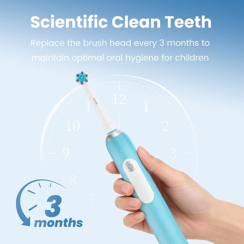 16pcs Kids Replacement Heads Compatible with Braun Oral B Kids Electric Toothbrush, Ultra Soft Bristles