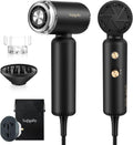 Skiennix Dual Voltage Travel Hair Dryer - Mini High-Speed Ionic Blow Dryer | Lightweight & Portable, Black