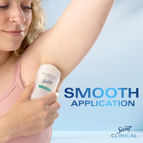 Secret Clinical Strength Soft Solid Sensitive Unscented Deodorant, 1.6 oz (Pack of 3)