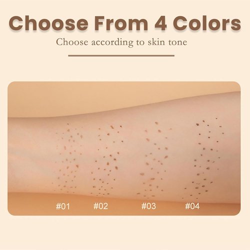 Skiennix Freckle Pen - 2 PCS Waterproof Faux Freckle Stamp for Natural Makeup | Quick Dry, Medium