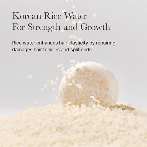 ARENCIA Rice Water Shampoo Bar - Natural Hair Growth & Strengthening Formula with Biotin & Protein