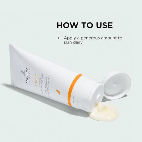 IMAGE Skincare VITAL C Hydrating Hand and Body Lotion - Brightening Moisturizer with Vitamin C & Shea Butter, 6 oz