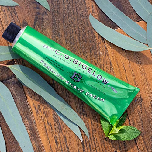 C.O. Bigelow Shaving Cream 5.2 oz - Rich, Hydrating Formula for Sensitive Skin