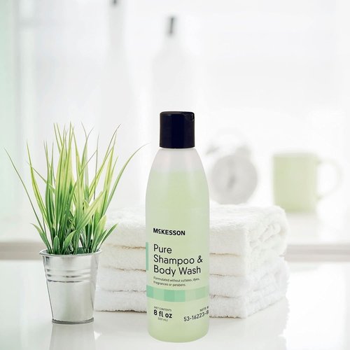 McKesson Pure Shampoo & Body Wash - Sulfate & Paraben Free, Unscented, 8 oz | Gentle Cleansing Formula