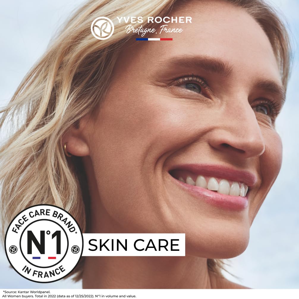 Yves Rocher Hydra Végétal Gel Cream - 48 Hour Moisturizer for Normal to Combination Skin | Hydrate & Plump | 1.6 fl oz