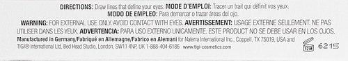 TIGI Cosmetics Black Patent Liquid Eyeliner - Long-Lasting, Smudge-Proof Formula | 0.08 Fl Oz