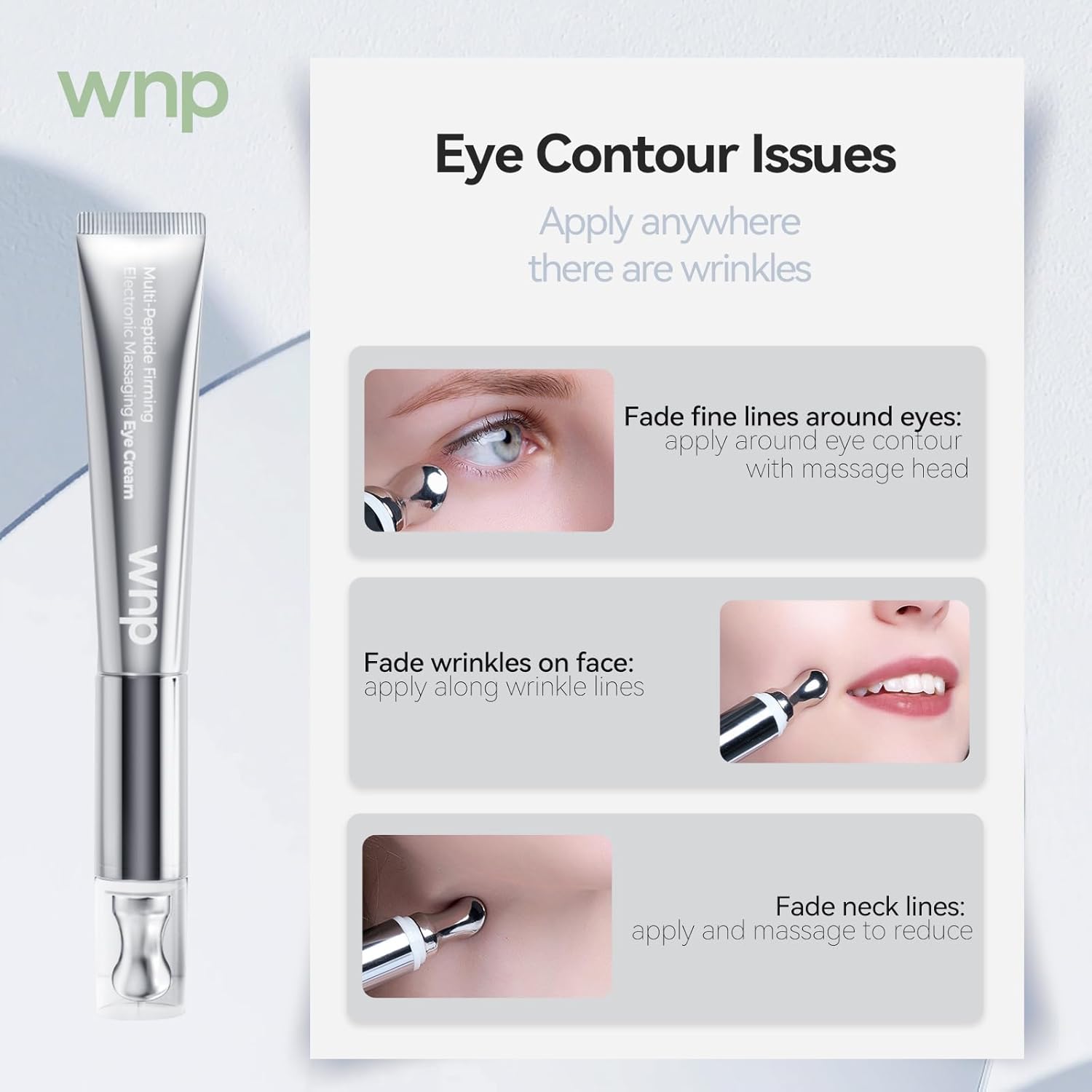 WNP Eye Cream - Anti-Aging Multi-Peptide Firming Treatment for Puffiness & Dark Circles