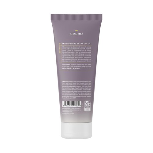 Cremo Women’s Shaving Cream Sensitive Skin, Moisturizing, French Lavender, Ultra-Slick Shave Cream for Women, Fights Nicks, Cuts and Razor Burn, 6 Fl Oz