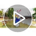 12FT Giant Easter Bunny Inflatable with LED Lights - Outdoor Yard Decoration