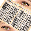 Fox Eye Lash Clusters 180 Pcs C Curl D-Doll Round Spiky Eyelash Extensions