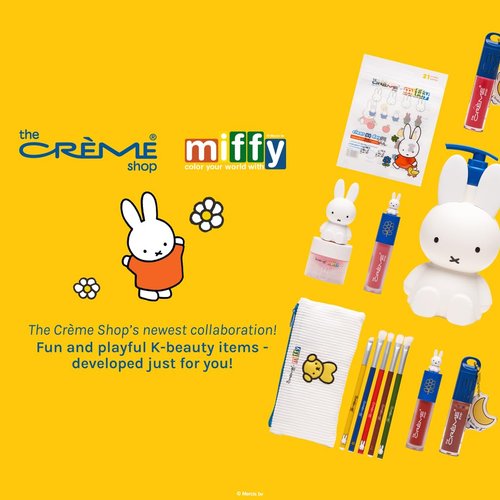 The Crème Shop x Miffy Calming Cloud Hydrogel Under Eye Patches - 5 Korean Skincare Eye Masks with Hyaluronic Acid & Lavender, for Dark Circles, Puffy Eyes, Revitalizing, Cute Design (Pack of 5)