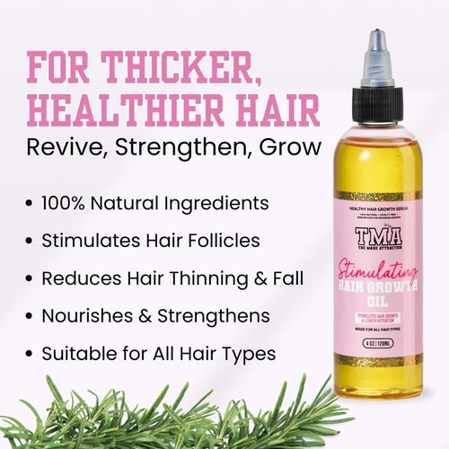 Mane Attraction Hair Oil - Stimulating Growth & Moisture Sealing for All Hair Types | 4 Fl Oz