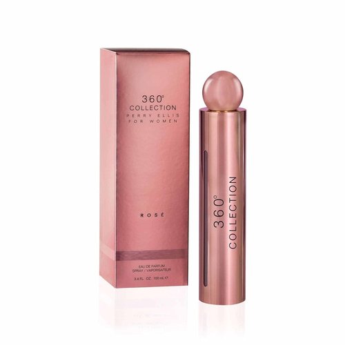 Perry Ellis 360 Collection Rose Eau de Parfum Spray - 3.4 Ounce | Elegant Floral Fragrance for Women