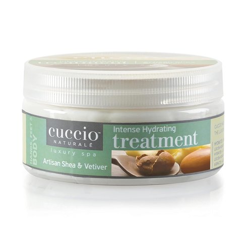Cuccio Intense Hydrating Treatment - 8 oz Moisturizing Cream with Shea & Vetiver for Dry Skin | Deep Nourishment with Vitamins