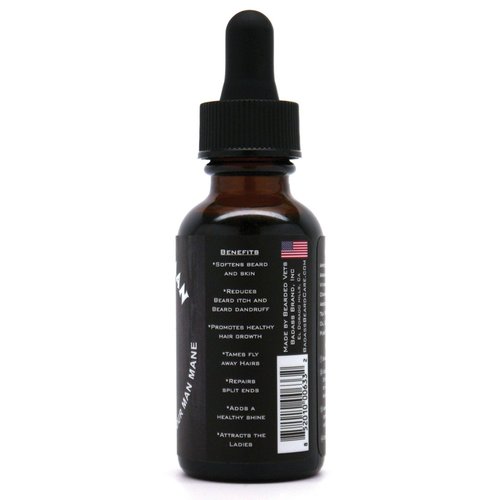 Badass Beard Care Beard Oil - The Outlaw Scent | All-Natural Formula for Soft, Healthy Beards - 1 oz