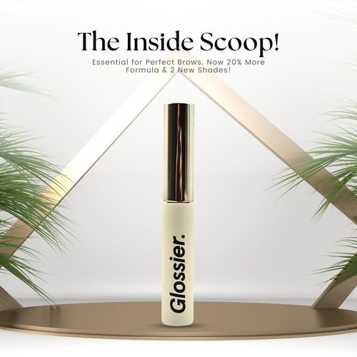 Glossier Boy Brow Volumizing Eyebrow Gel - Medium-Dark Brown for Fuller, Defined Brows