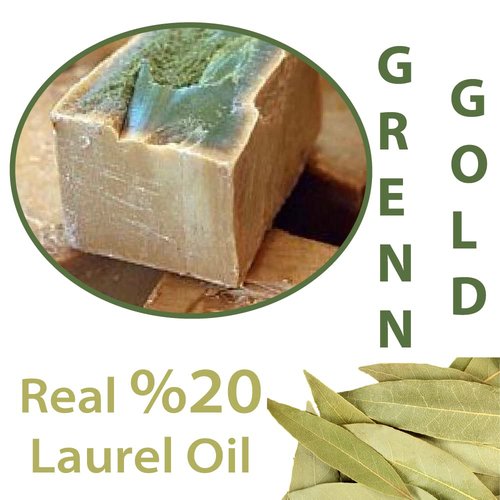 Aleppo Soap - 2 Pack - 8 oz each - comes with Cotton Pack -%20 Laurel Oil,%80 Virgin Olive Oil, Natural & Handmade from Origin