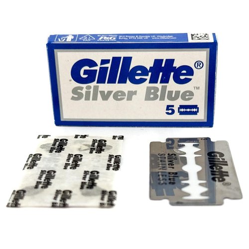 Gillette Silver Blue Razor Blades, 100 Units