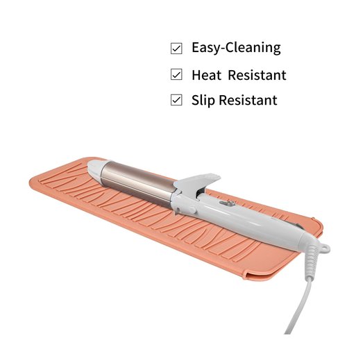 EIOKIT Silicone Heat Resistant Travel Pouch for Straighteners, Crimping Irons, Curling Wands, Flat Irons, and Hair Styling Tools