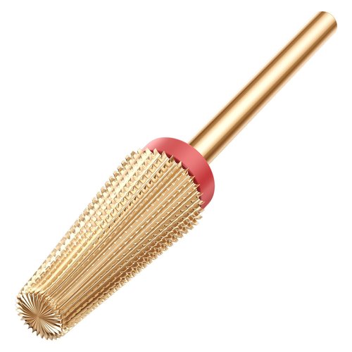 5-in-1 Nail Drill Bit, Professional Tungsten Carbide E File Bit, Two-Way Rotation for Left/Right Hand Use, Fine Grit for Cuticle Removal, Shaping, Pedicure (3/32" Shank)