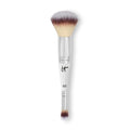 IT Cosmetics Heavenly Luxe Complexion Perfection Brush #7 - Dual-Ended Makeup Brush for Flawless Foundation & Contour, Ultra-Soft Synthetic Fibers