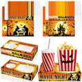 36-Pack Halloween Snack Trays with Drink Holders for Movie Night & Parties