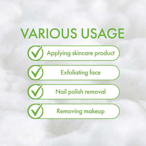 Intrinsics Large 4x4 Cotton Squares 2 Pack (400 Count) | 4-Ply Cotton Pads for Face & Makeup Removal | Lint-Free Facial Cleansing Pads & Face Pads for Toner | Hypoallergenic and 100% Pure Cotton