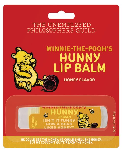 Unemployed Philosophers Guild Winnie-the-Pooh Hunny Lip Balm - Honey Flavored, Cruelty-Free, Natural Ingredients
