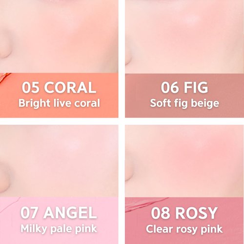 BBIA Downy Cheek Cream Blush - Creamy, Blendable, High Pigment Formula | 8 Colors Available, 0.12oz (01 Downy Pink)