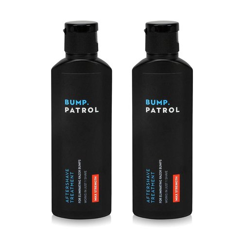 Bump Patrol Maximum Strength Aftershave Treatment Serum – Razor Bump Stopper and Ingrown Hair Treatment for Men and Women, Fast Acting Formula - 2 oz (Pack of 2)