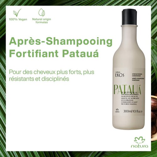 natura - Ekos Patauá Strengthening Conditioner - Repair & Renew Hair - Fortify Roots & Strands - Protein Rich - Vegan Hair Care - Brazilian Beauty Secrets - Personal & Self Care - 10.1 fl oz (300ml)