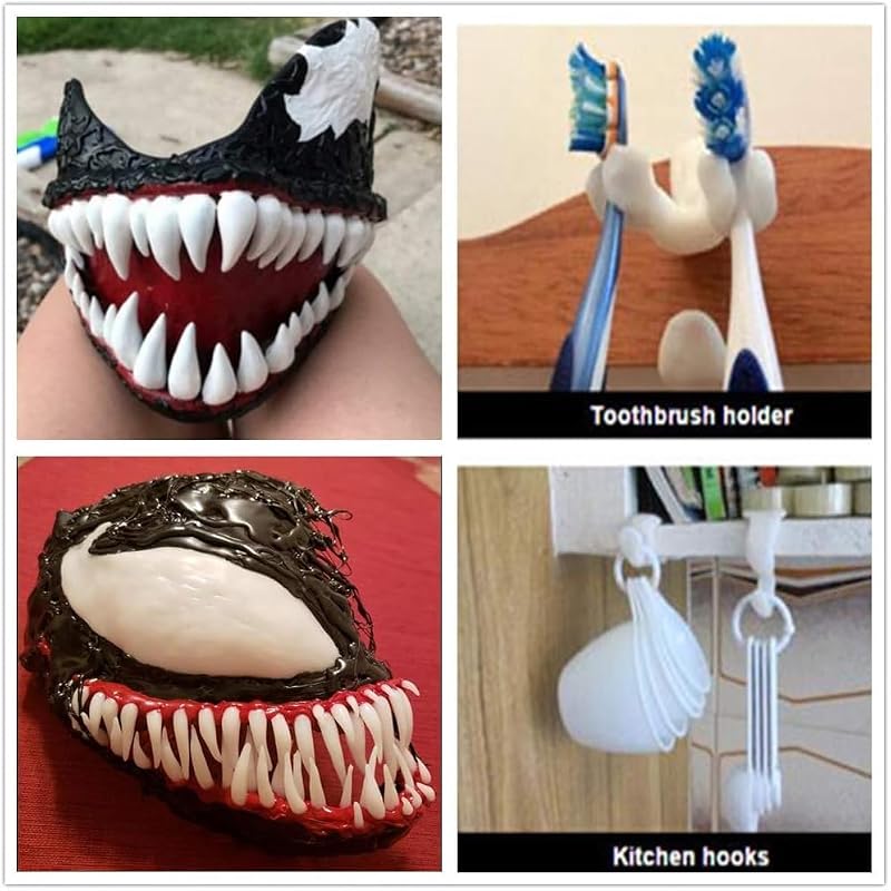 6oz Thermoplastic Beads for Teeth Repair - Moldable False Teeth Kit, DIY Tooth Filling, Halloween Vampire Fangs Variation of THIS listing
