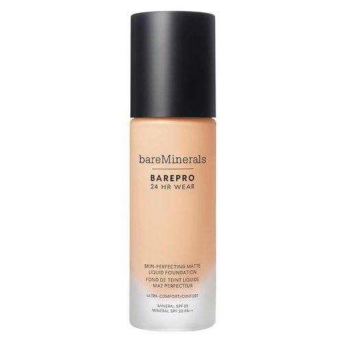 bareMinerals Barepro Liquid Foundation - SPF 20, Breathable Full Coverage Makeup, Natural Matte Finish