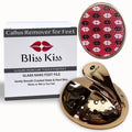 Bliss Kiss Callus Remover for Feet Nano Glass Pumice Stone for Feet, Hard Skin Foot File w/Easy Grip-No Slip Handle, Heel Scraper for Cracked Heels, Pedicure Tools for Feet, Foot Scraper