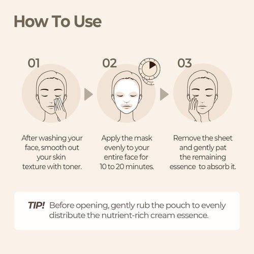 SKINFOOD Rice Daily Sheet Mask - Hydrating Vegan Face Mask with Rich Rice Essence | 10 Pack for Smooth, Radiant Skin